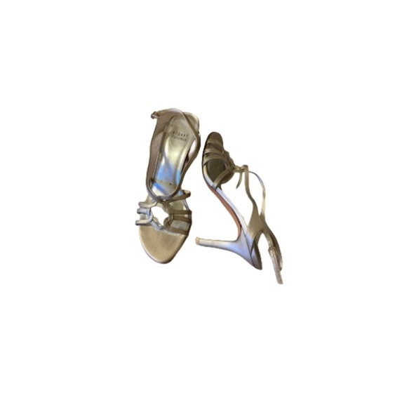 Stuart Weitzman Metallic Leather Sandals - Women’s Size 7 - Picture 1 of 4